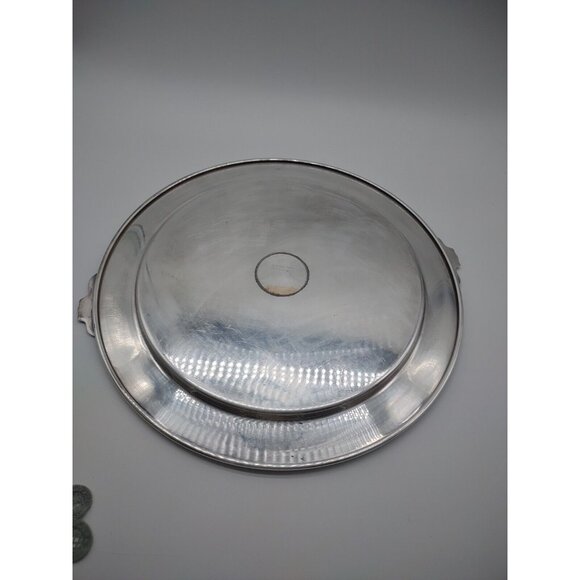 Vintage Saks Fifth Avenue 12" Silverplate Platter, Candy Jewelry Trinket Tray - Picture 5 of 17
